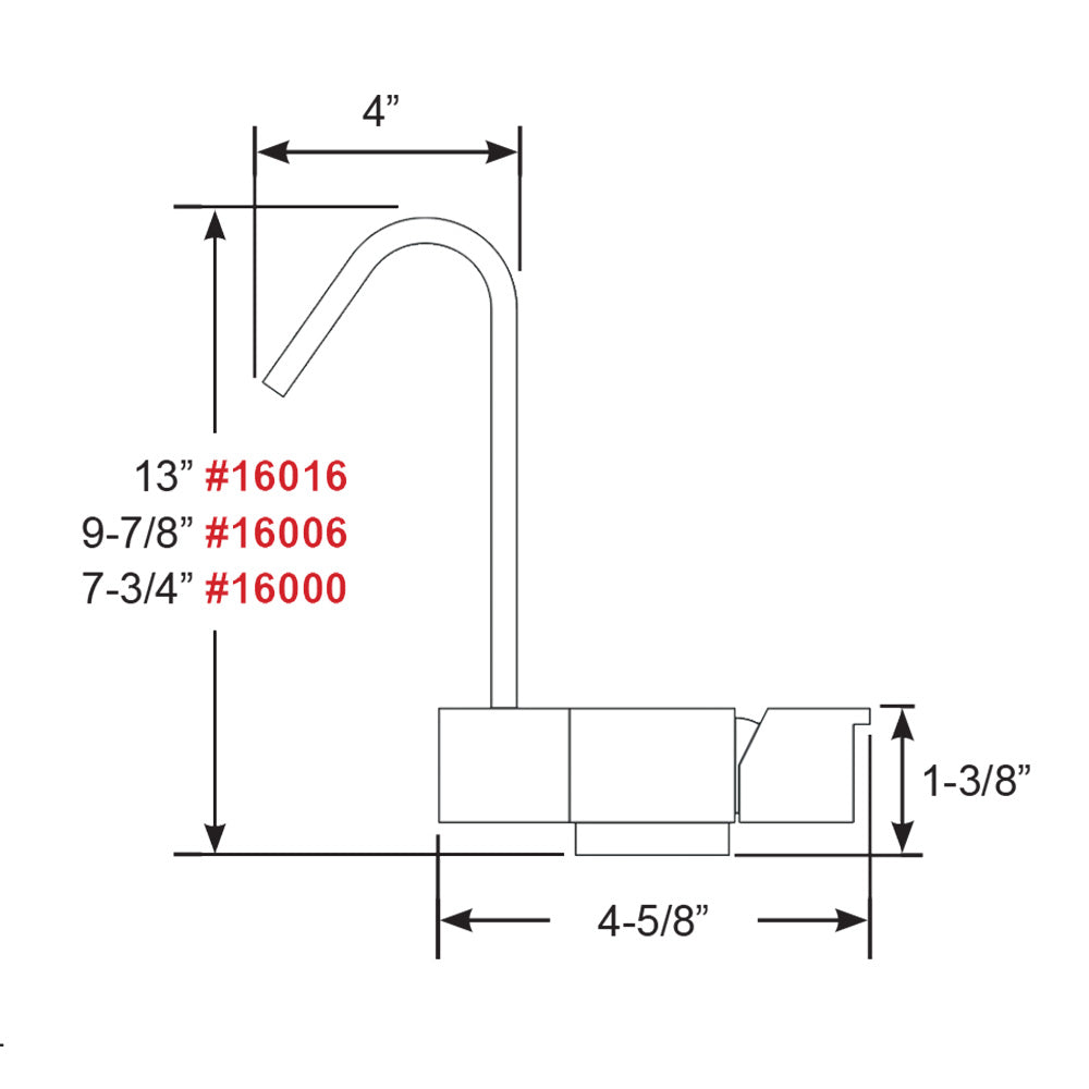 Scandvik Geometric Style Fold Down Mixer - 7.75