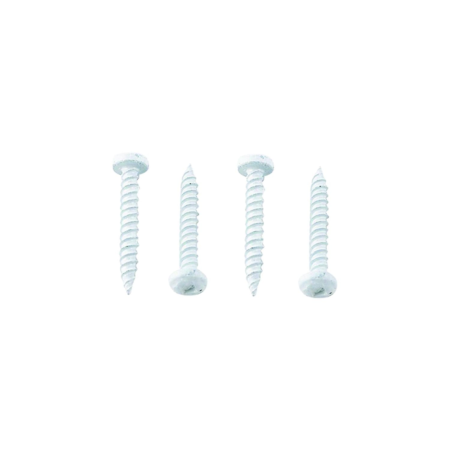 A P Products 012-PSQ50W 8 X 1 AP 012PSQ50W8X1 Pan Head Square Recess Screw, x 1, White, 50/pk