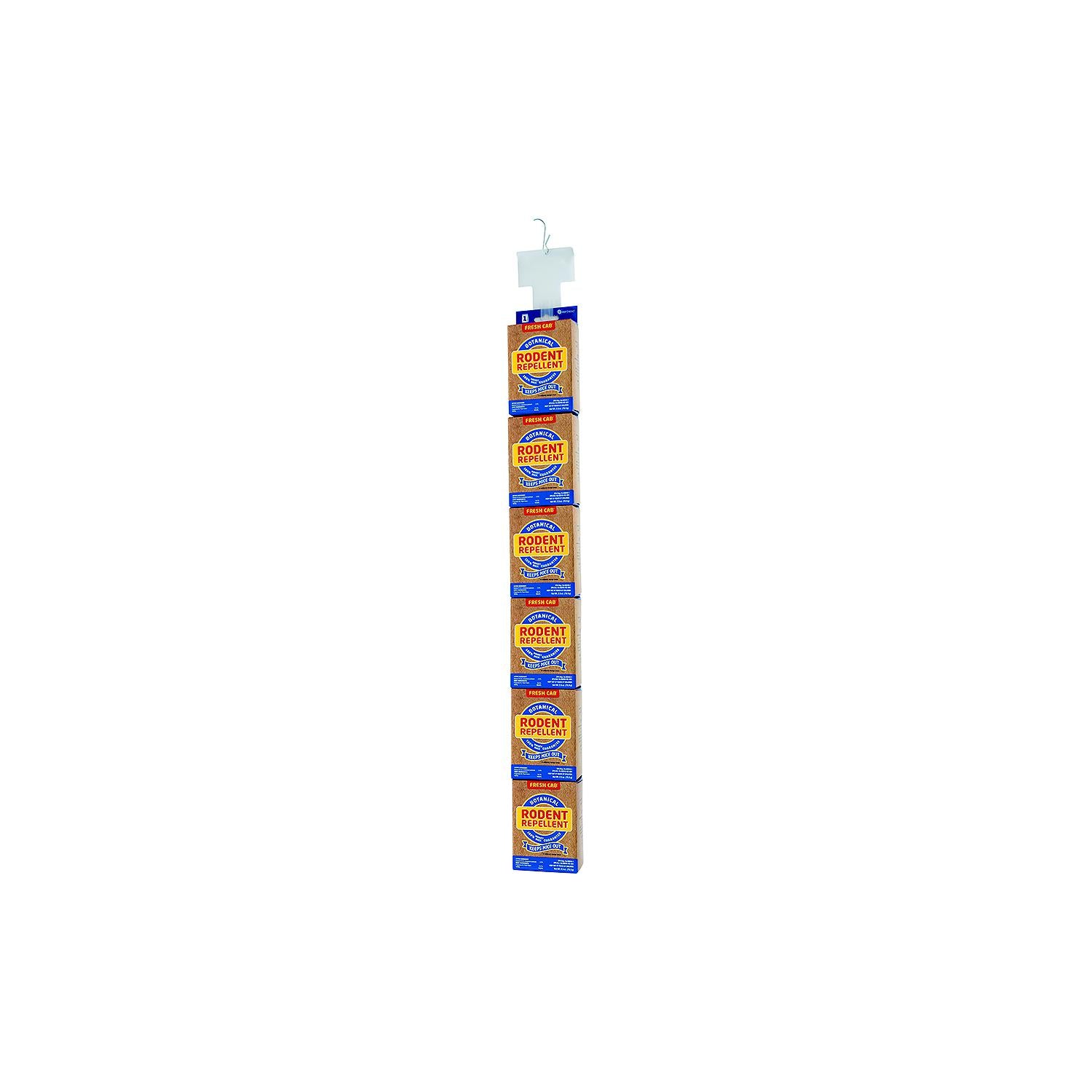 A P Products 020-129 AP Fresh Cabâ„¢ Rodent Repellent Stick Strip Display Box, 2 Strips of 6 Pouches