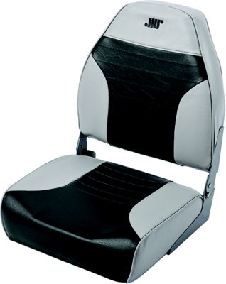 Wise Seating 8WD588PLS-664 Mid Back Fishing Seat, Gray/Charcoal