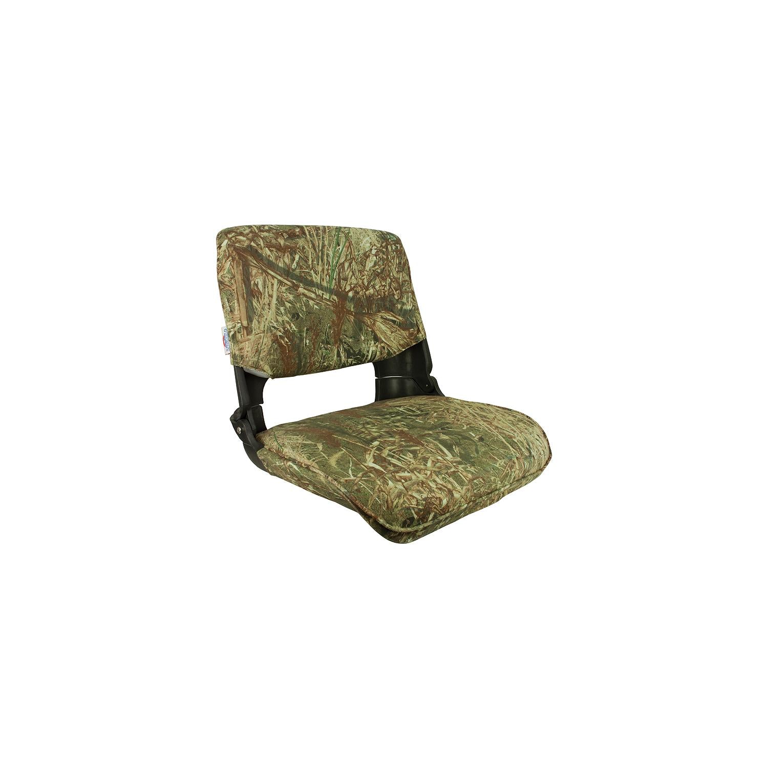 Springfield Skipper Seat With Cushions, Mossy Oak Duck Blind/Black Shell
