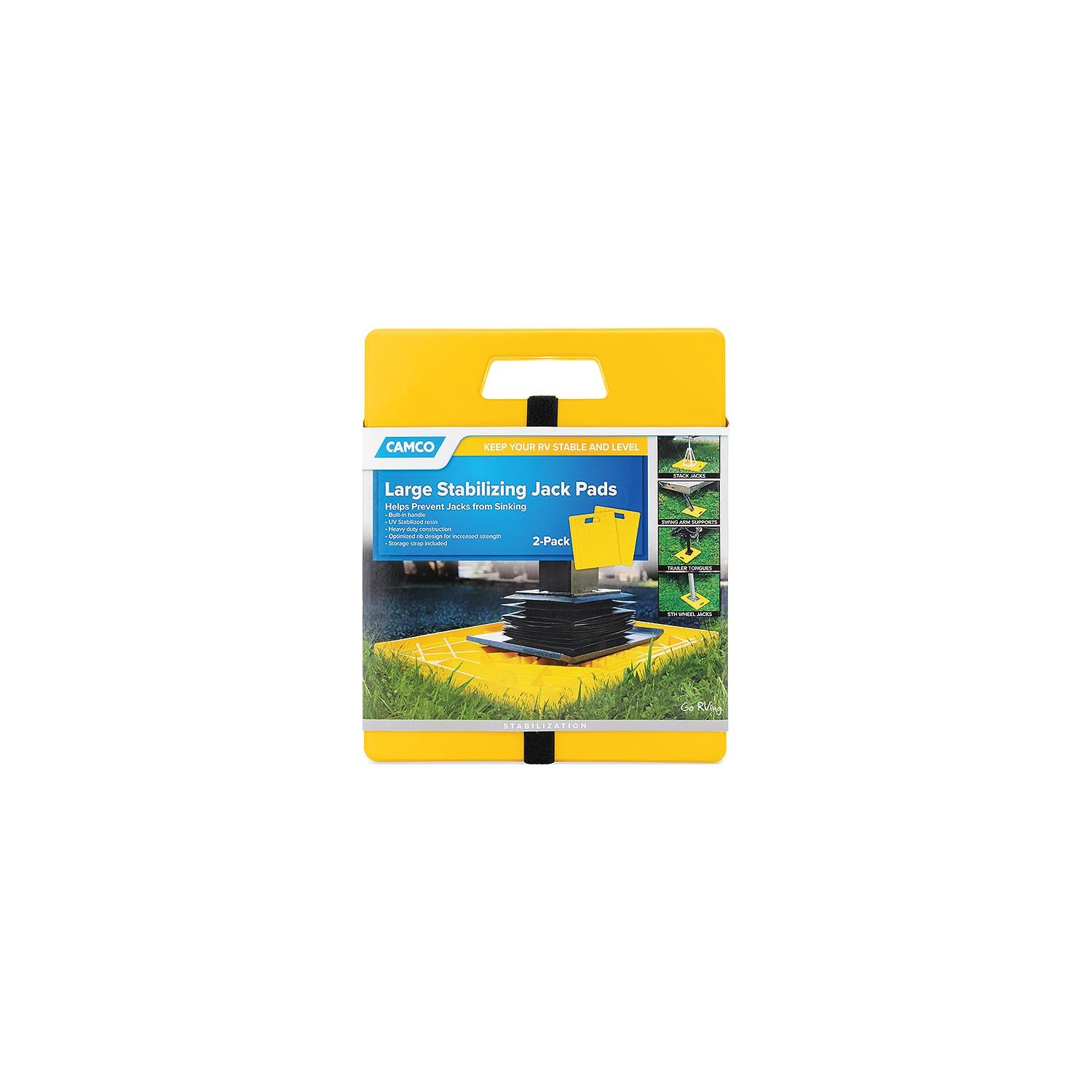 Camco 44541 Large Stabilizing Jack Pads, Pr.