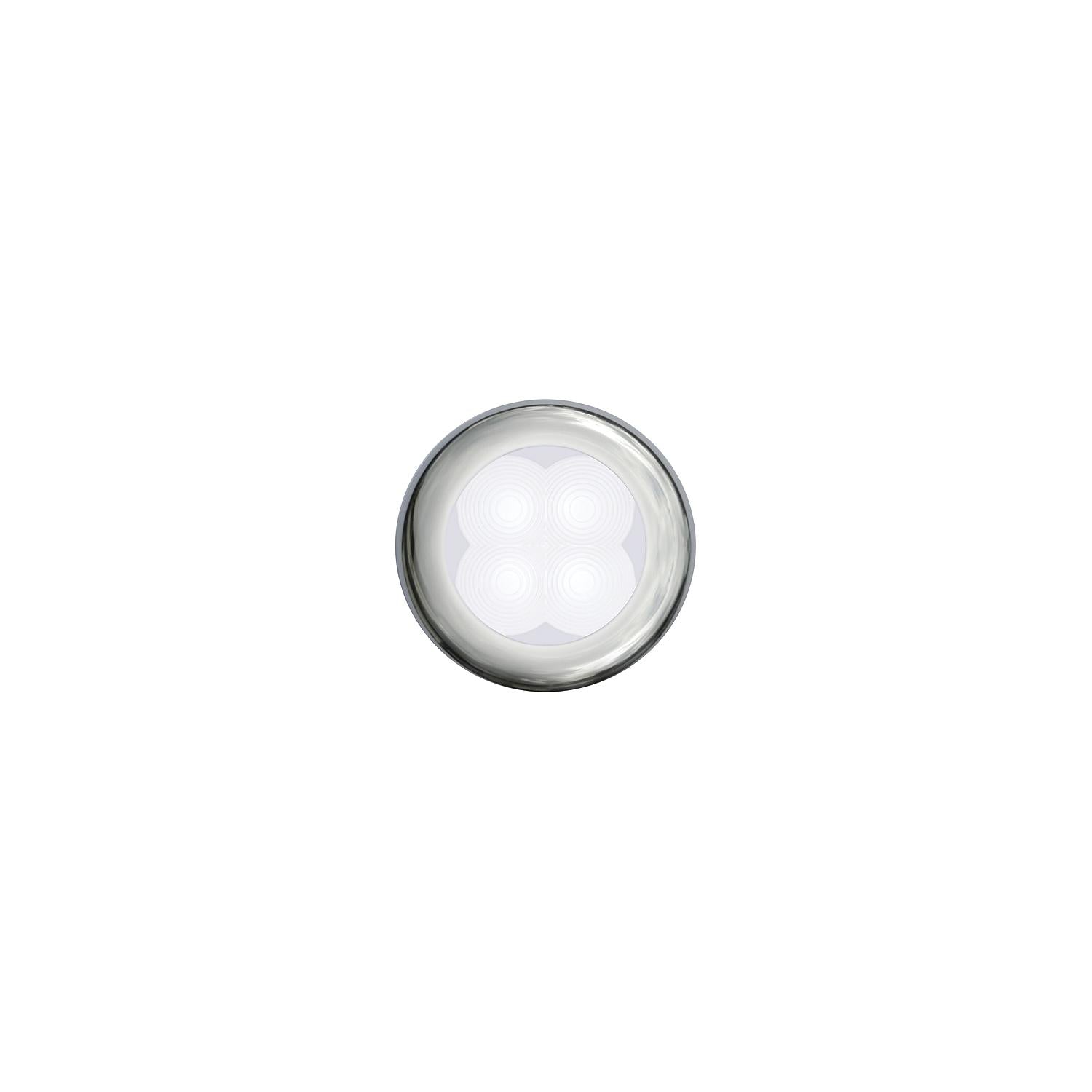 Hella 980500021 4 LED Round White/SS Bezel 12V