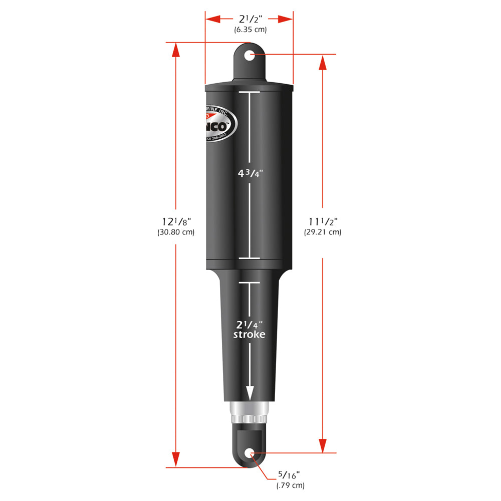 Lenco 101 Standard Actuator - 24V - 2-1/4