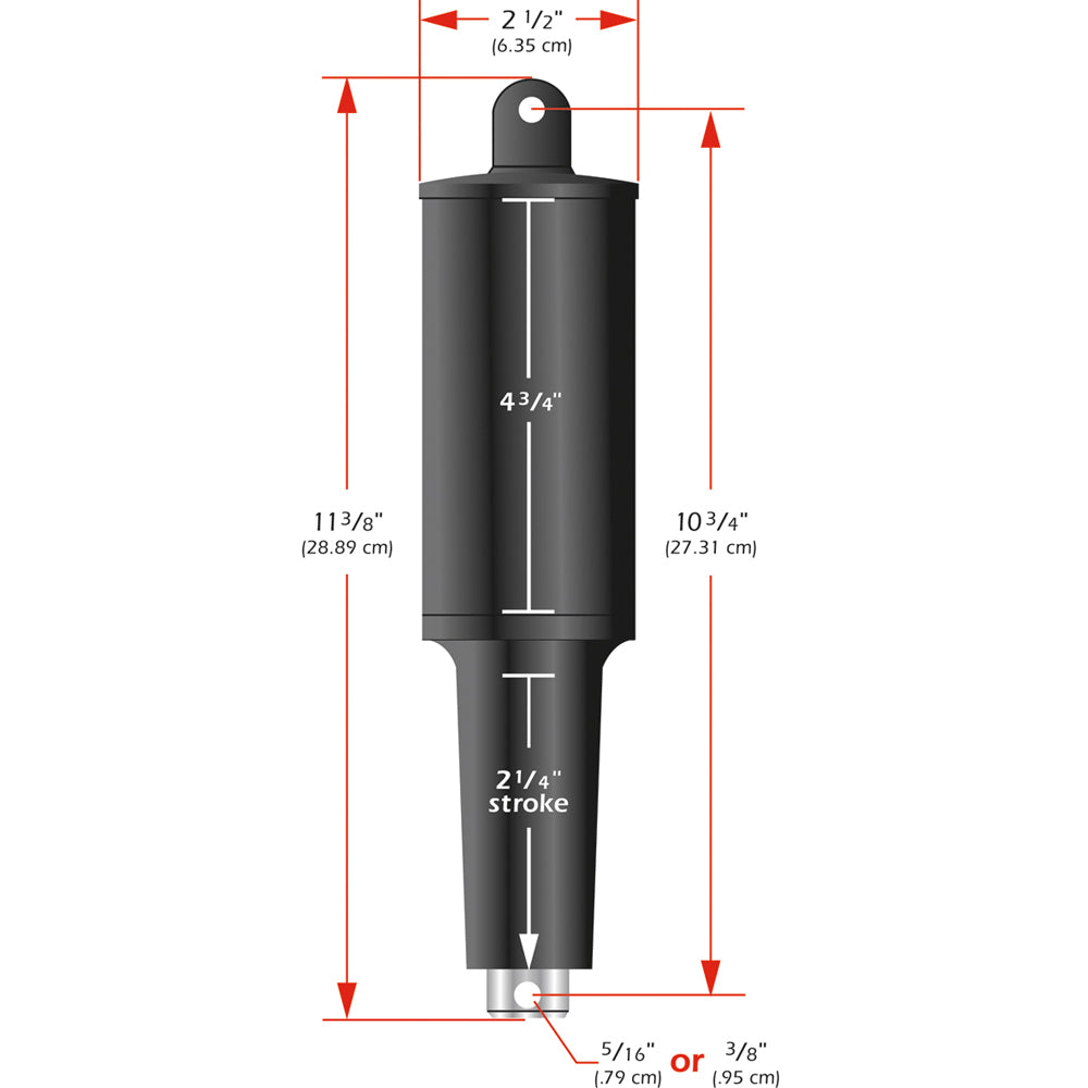 Lenco 101XD Extreme Duty Actuator - 12V - 2-1/4