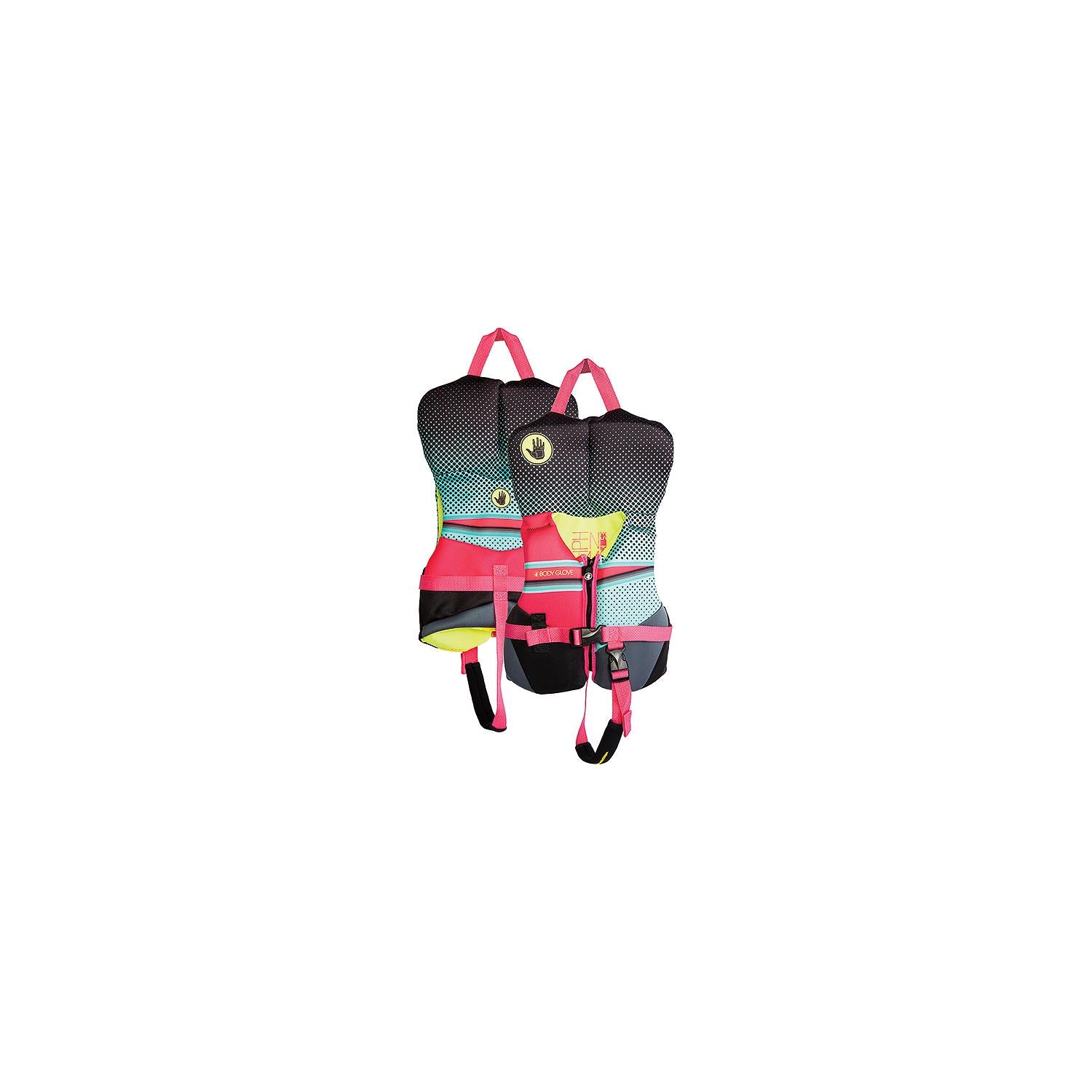 Body Glove Vests 23324IAQUPNK Infant Phantom Evoprene Vest, Aqua/Pink