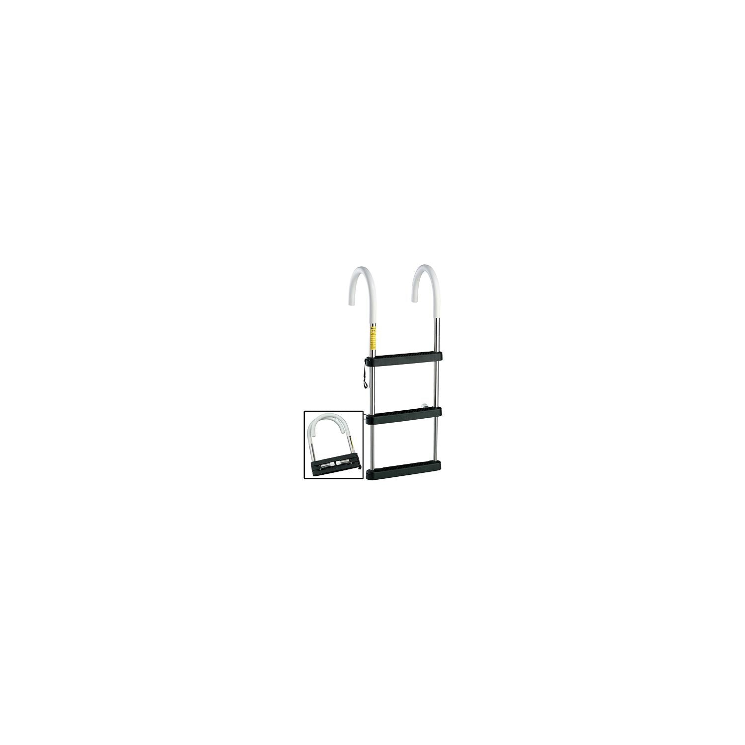 GARELICK 6141 Garelick EEz-In Telescoping Stainless Steel Gunwale Hook Ladder