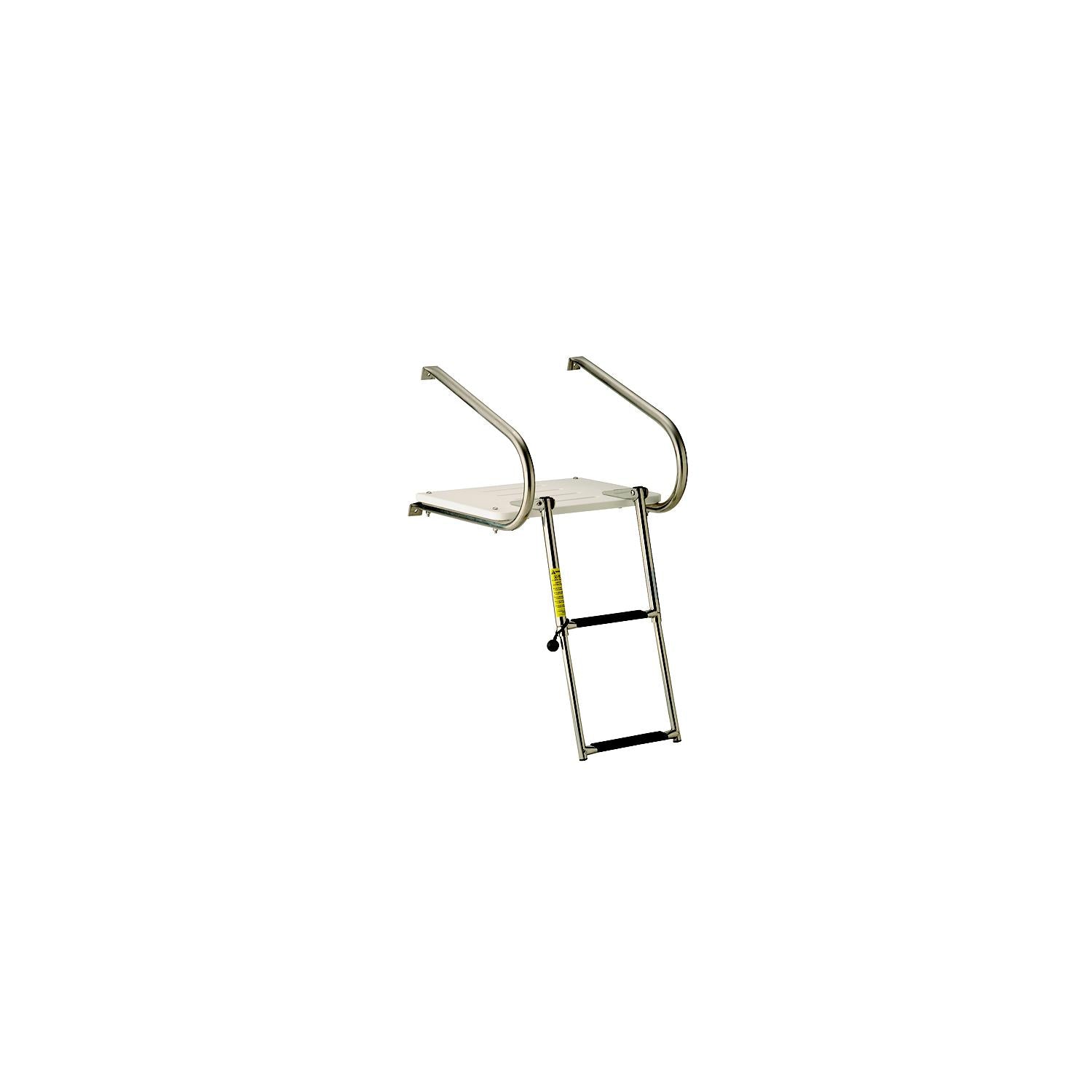 GARELICK 19547 Garelick EEz-In Swim Platform With 2 Step Telescoping Ladder For Boats I/O Motors