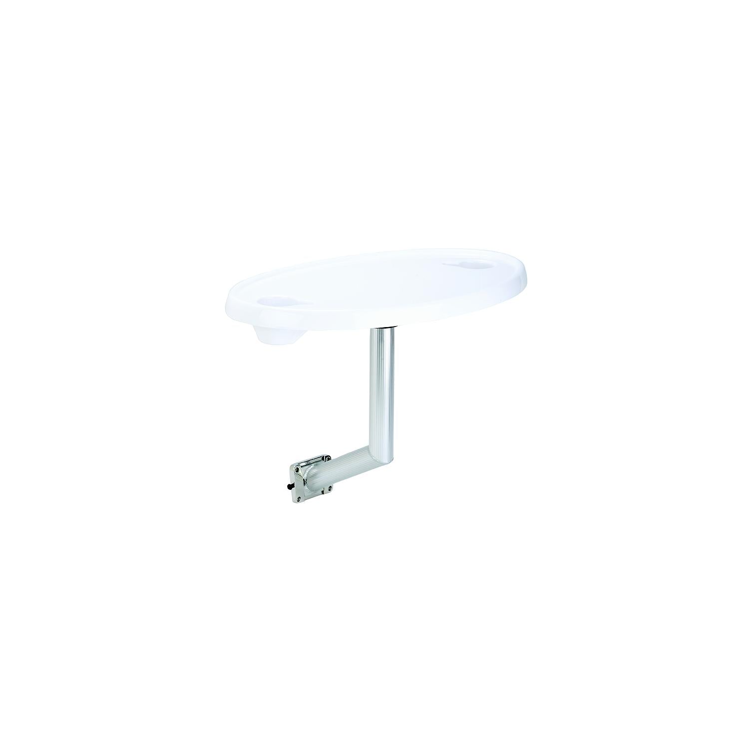 GARELICK 75359 Oval Acrylic Table, Side Mt.