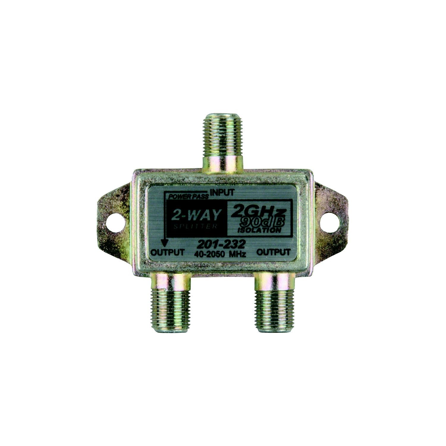JR Products 47355 2-Way 2 GHz Hd/Satellite Line Splitter