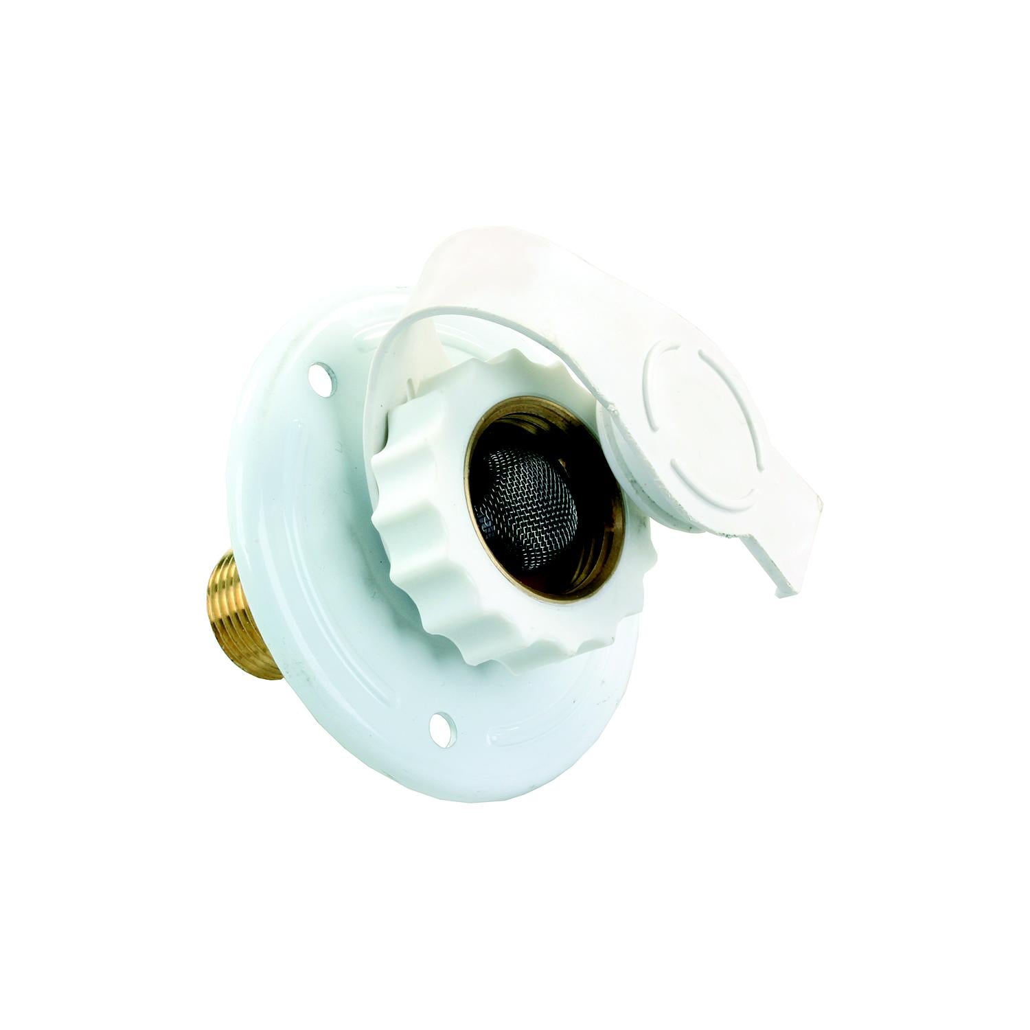 JR Products 62165 Metal RV City Water Flange