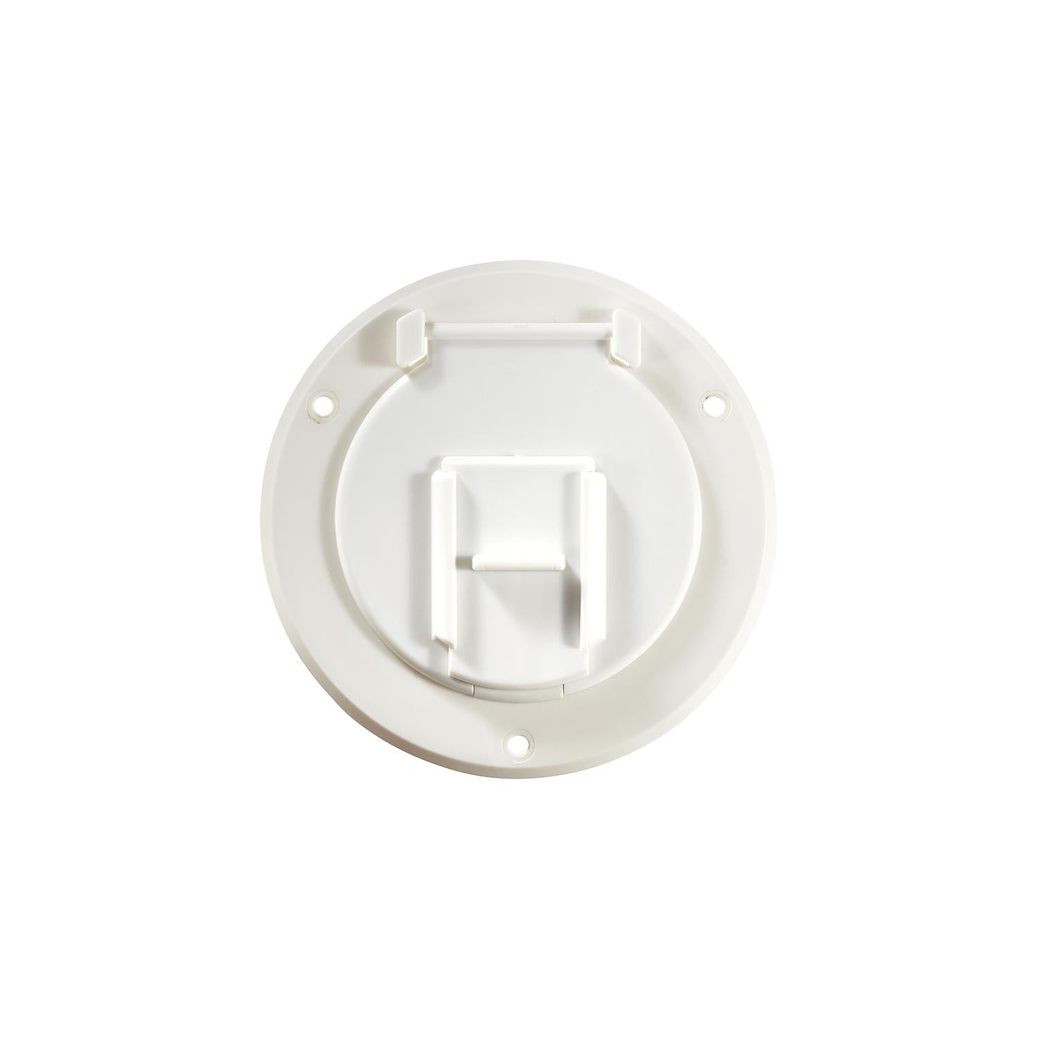 RV Designer B120 Basic Round Cable Hatch, Polar White