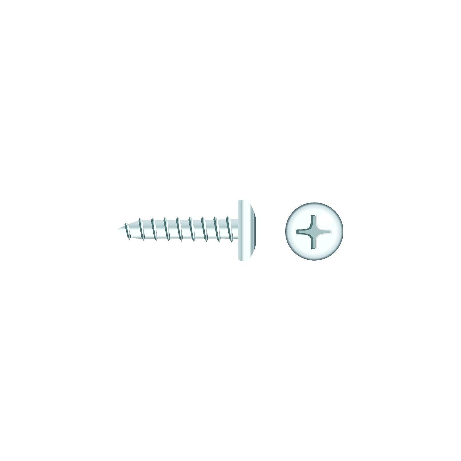 Seachoice SC539CH 01813 Chrome Plated SS Phillips Tapping Screw - Pan Head, #8 x 5/8