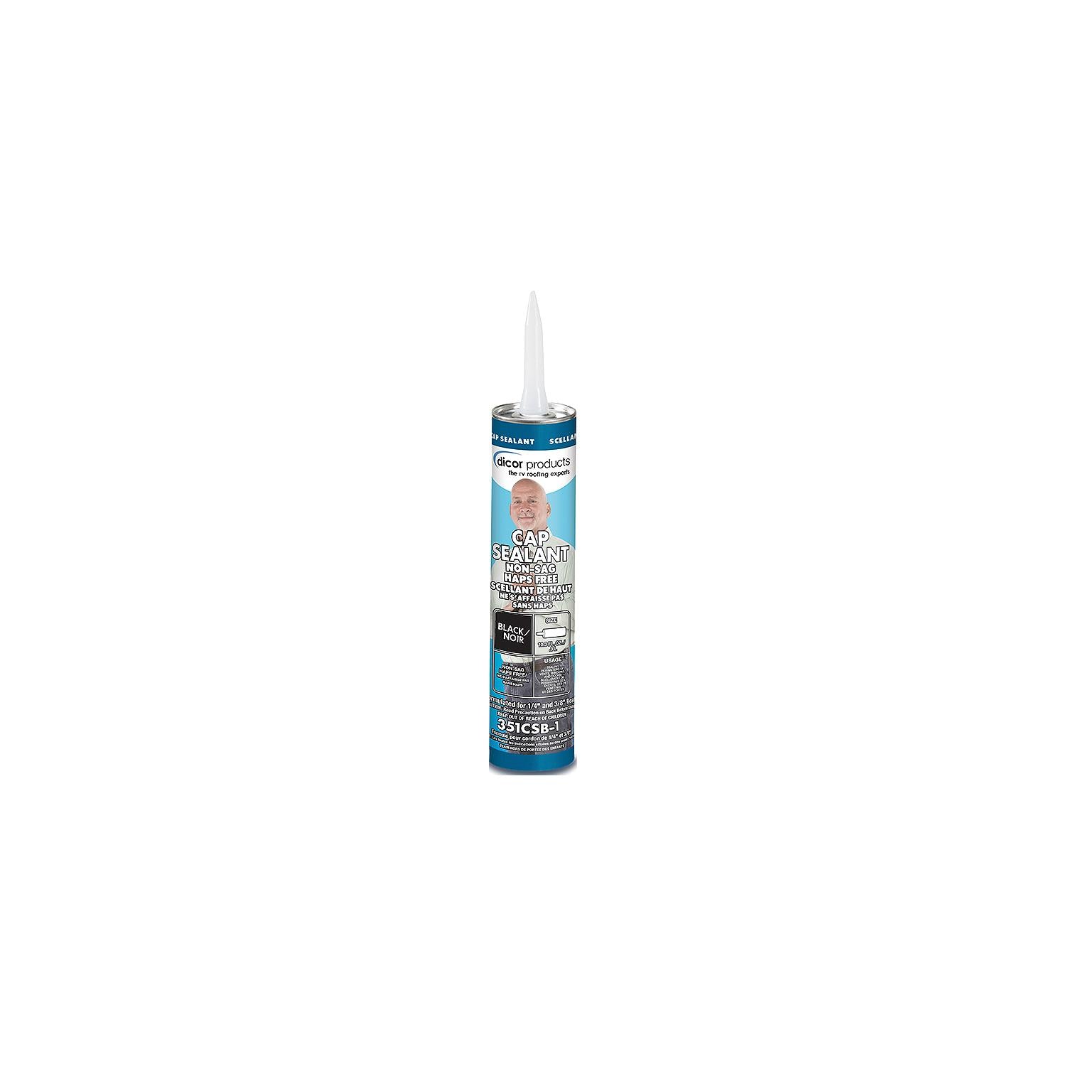 Dicor Corporation 351CSB-1 351CSB1 Clear Cap Sealant, 10 oz., Black