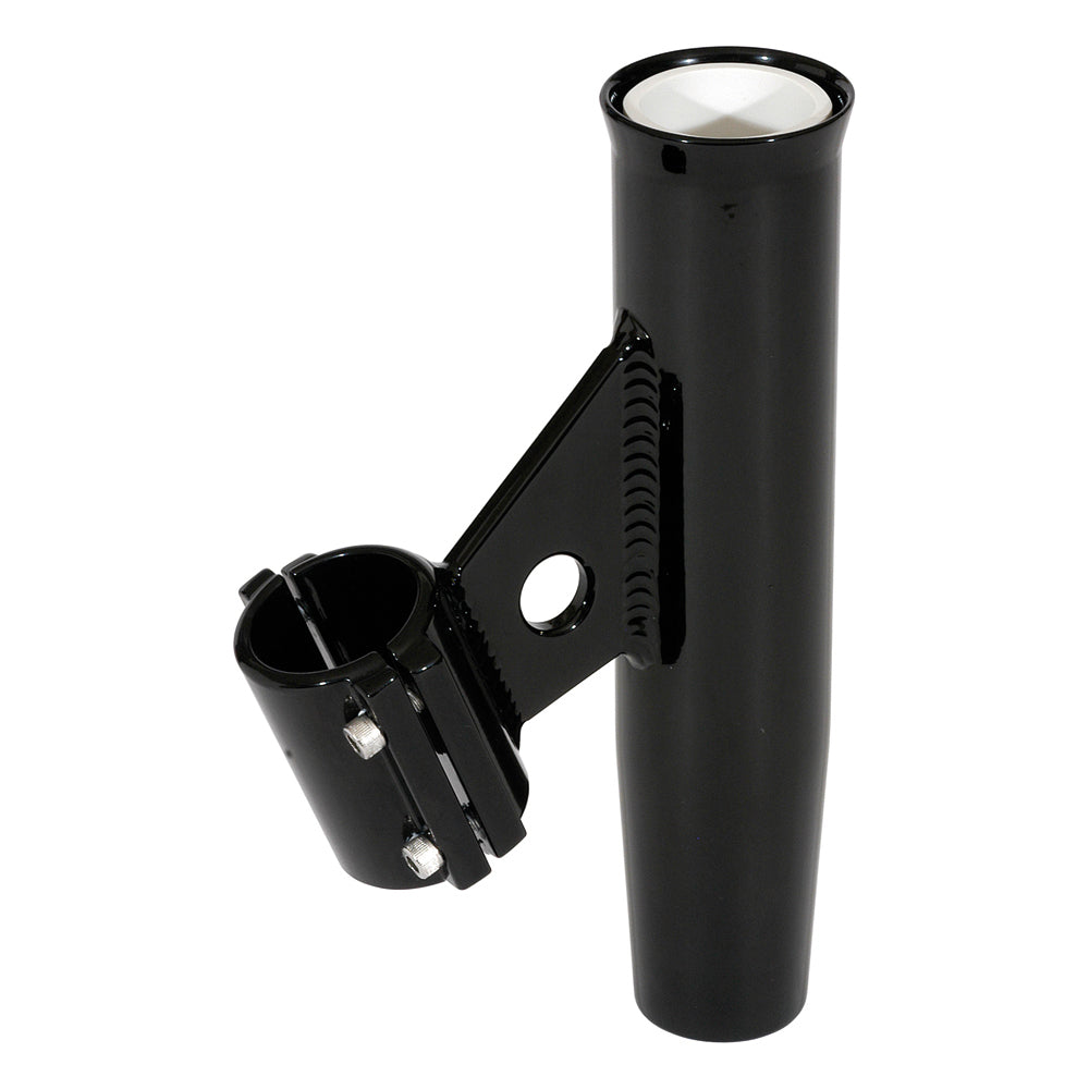 Lee's Clamp-On Rod Holder - Black Aluminum - Vertical Mount - Fits 2.375