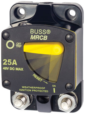 Blue Sea Systems 7135-BSS 7135 187 Series DC Circuit Breaker - Surface Mount, 25 Amps