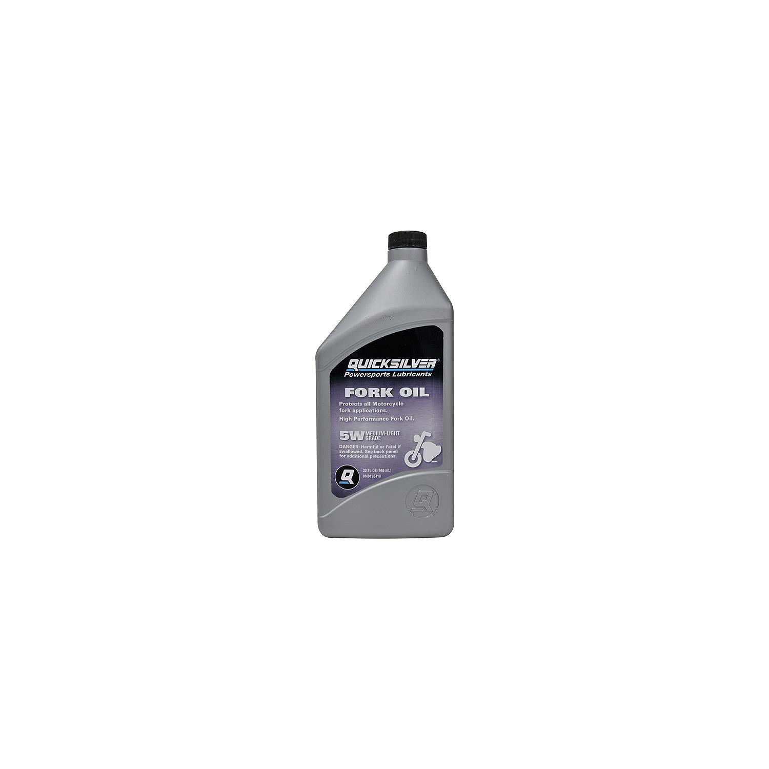 Quicksilver 8M0128410 High Performance Fork Oil, 5W, Qt., 6/case