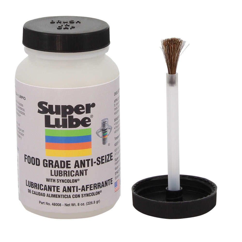 Super Lube Food Grade Anti-Seize w/Syncolon - 8oz Brush Bottle [48008]