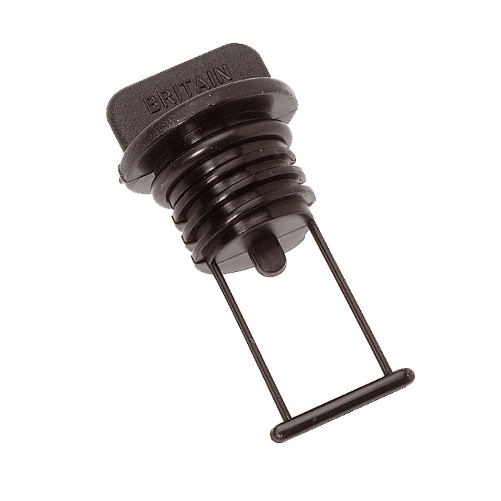 Barton Marine Drain Plug - Black 15mm (19/32