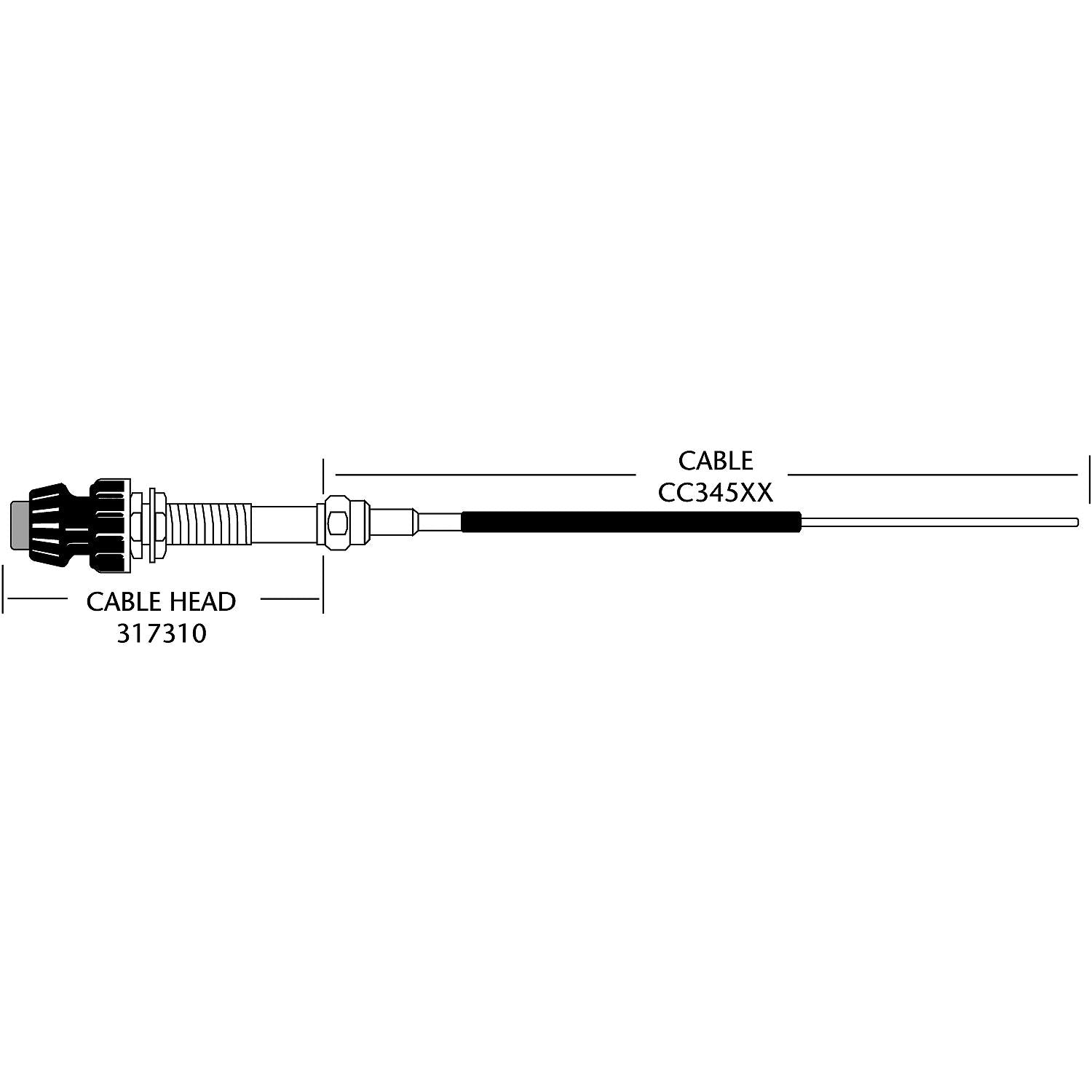 Dometic CC34520 SeaStar Solutions 33LV No Hub Control Cable