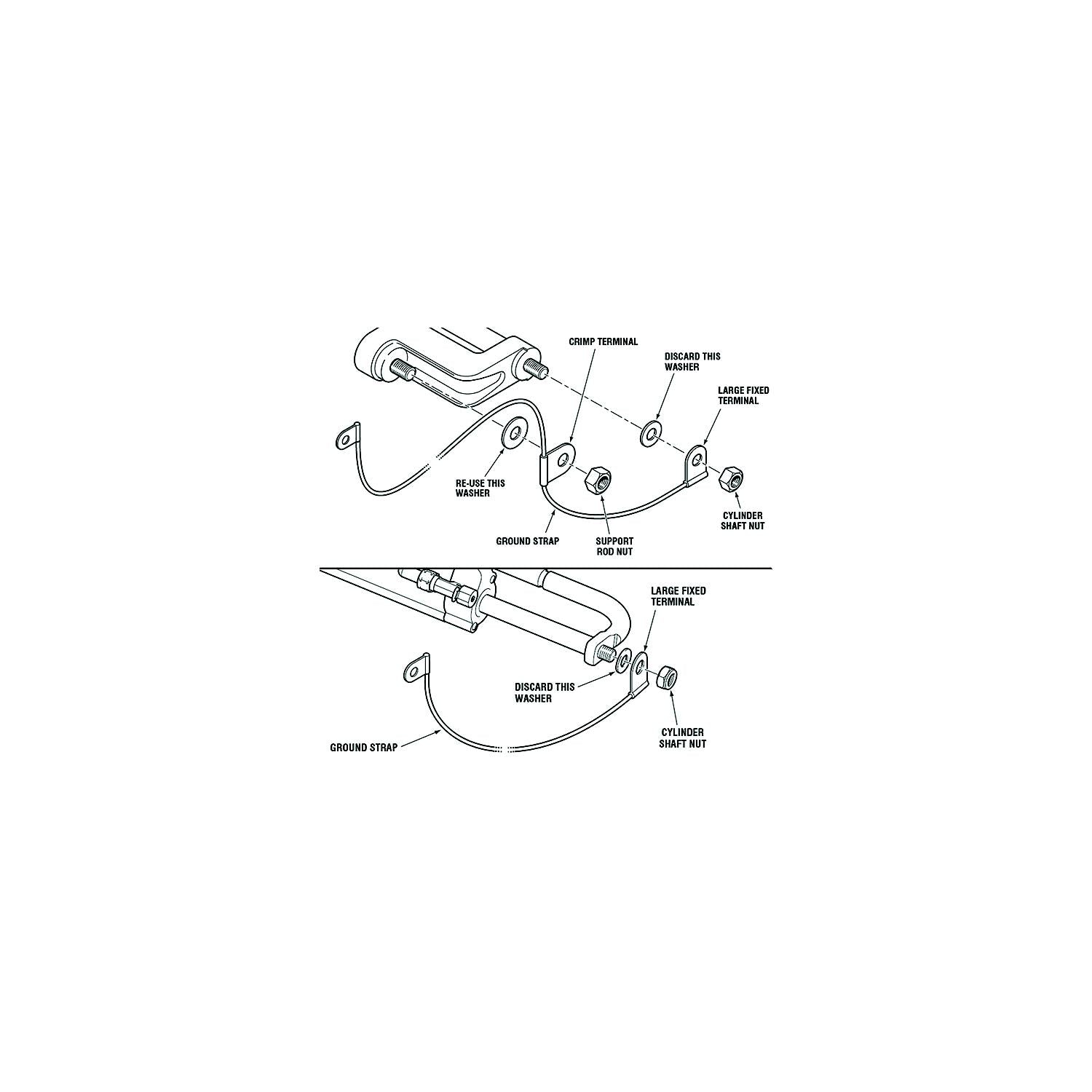 Dometic HA5477 SeaStar Grounding Strap for O/B Cylinder