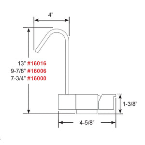 Scandvik Geometric Style Fold Down Mixer - 7.75