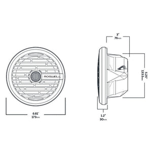 Roswell R1 6.5 Marine Speakers - Black - 80W RMS  160W Peak Power [C920-1601]