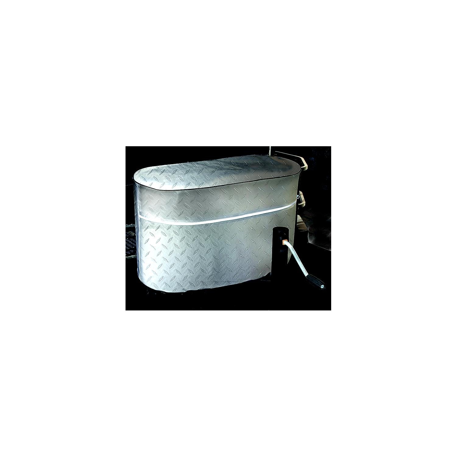 ADCO Products 2711 Single 20 Vinyl Propane Tank Cover, Diamond Plated