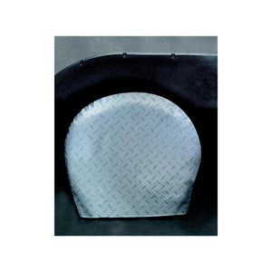 ADCO Products 3753 Diamond Plated Steel Vinyl (Silver) Tyre Gards (2 Per Pack)