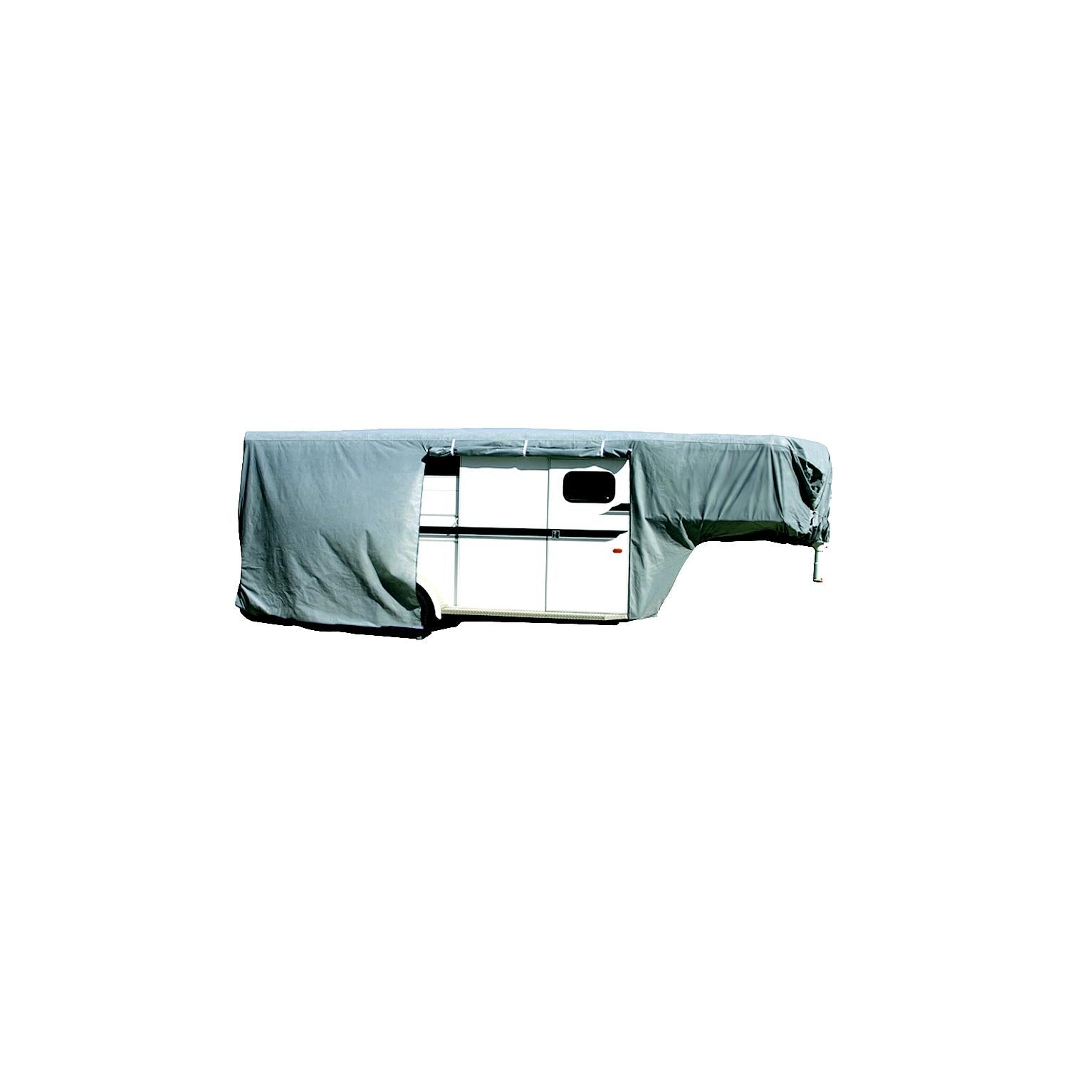 ADCO Products 46013 Gooseneck Horse Trailer Cover, Gray SFS Aquashed Top/Gray Polypropylene Sides