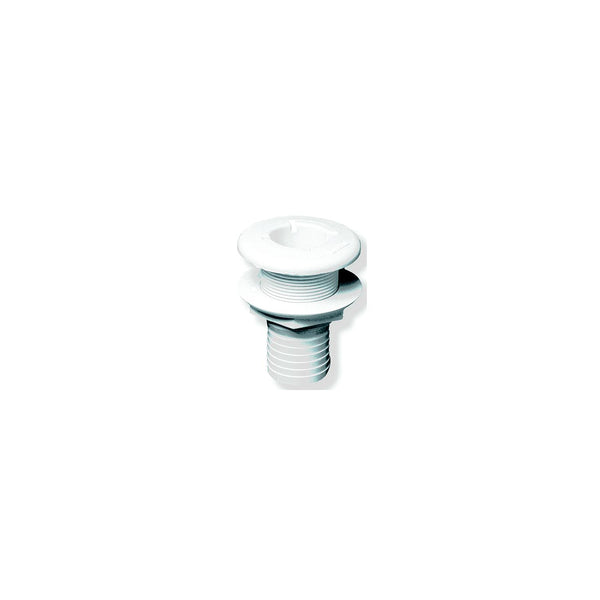 Forespar 906024 CF253 Marelon Hose Tailpipe Mushroom Head Thru Hull w/Nut, White
