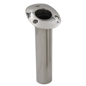 C.E. Smith Flush Mount Rod Holder - 15 Degree - Black Liner w/Drain - No Logo [53672NA]