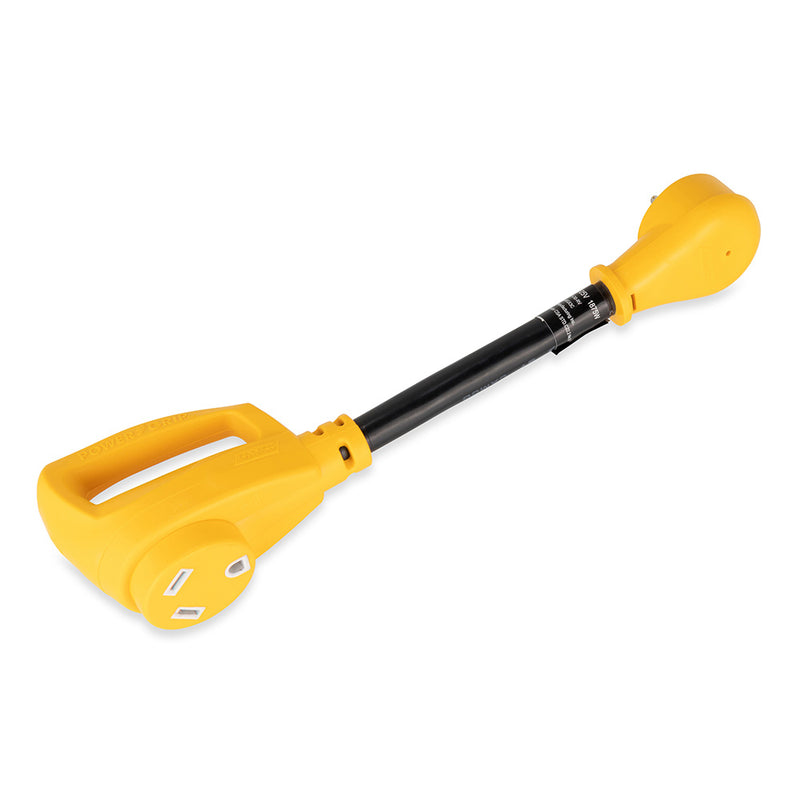 Camco Power Grip Dogbone 15 Amp Male / 30 Amp Female Adapter - 12