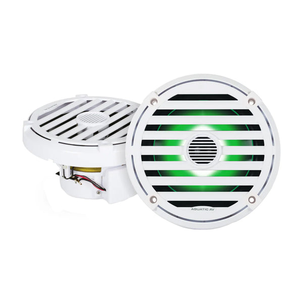 Aquatic AV ELITE 6.5" RGB Speakers - White - Pair [EL423]