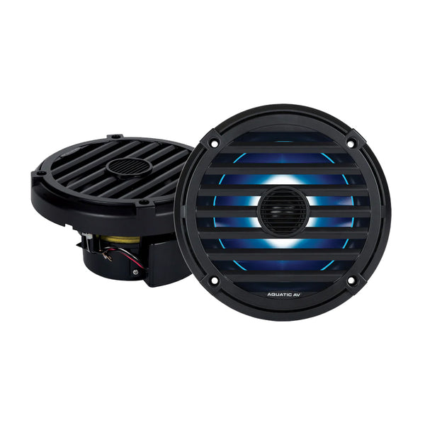 Aquatic AV ELITE 6.5" RGB Speakers - Black - Pair [EL424]