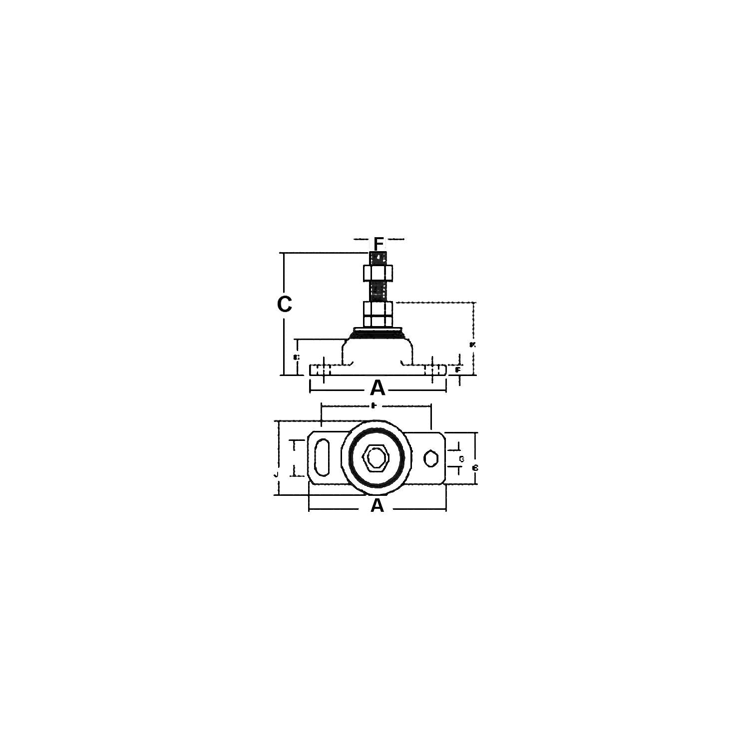 Barr Marine 80006 Rubber Engine Mount