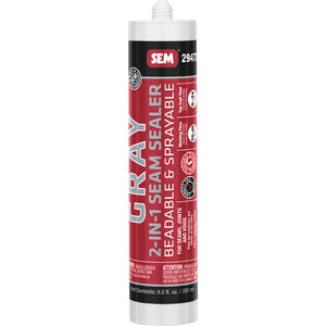 SEM 2-IN-1 Seam Sealer - 9.5oz Tube - Grey [29472]