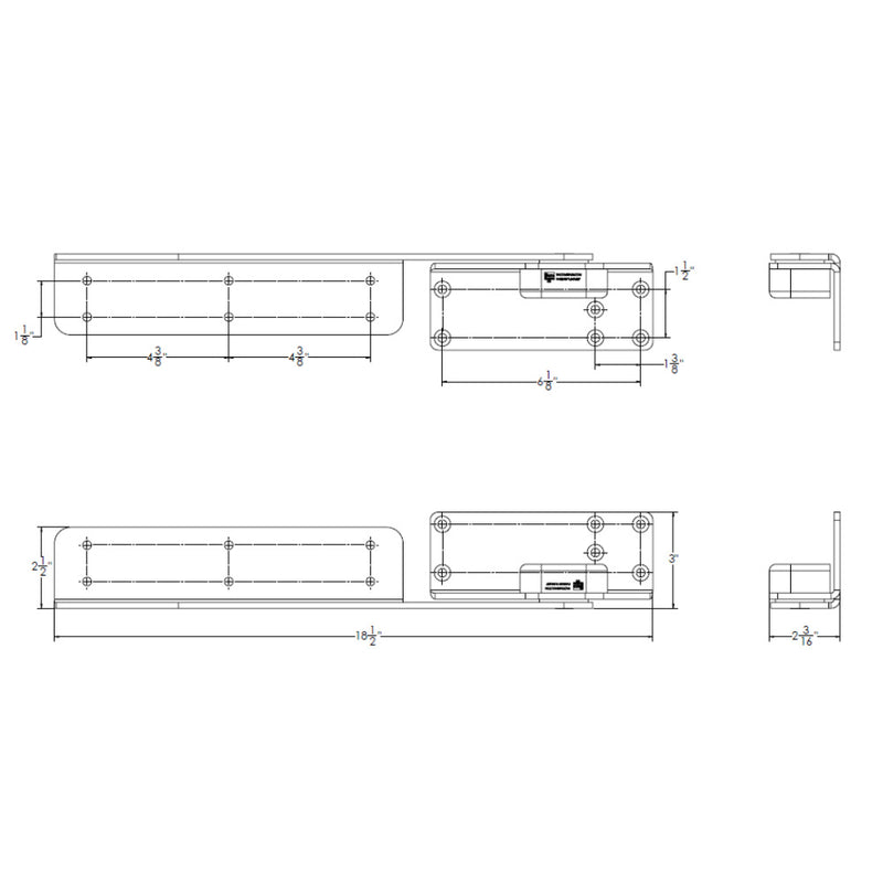 TACO Command Ratchet Hinge - 18-1/2