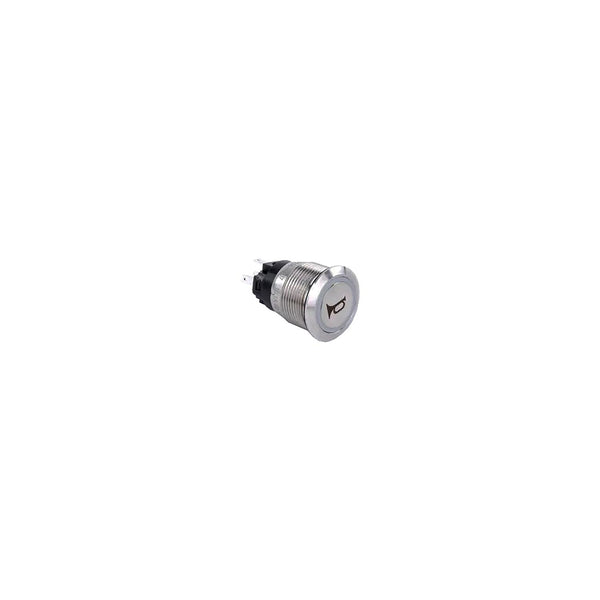 Sierra AV10050R Push-Button Switch, Off/On, Red Halo LED w/Horn Symbol