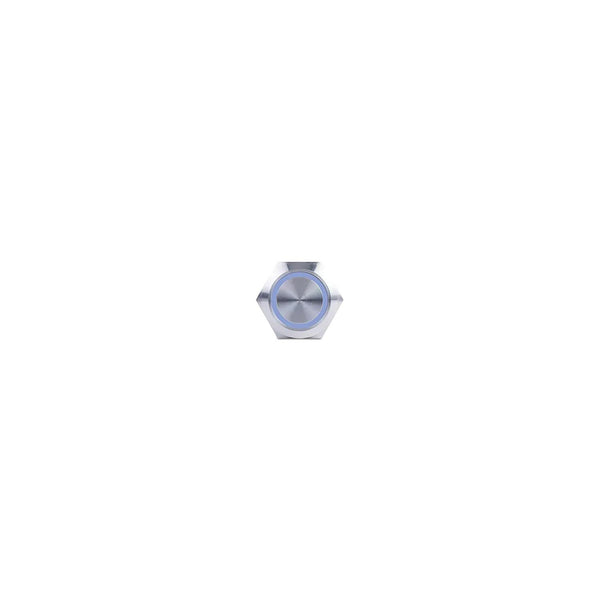 Sierra AV10030B Push-Button Switch, Off/(On), Blue Halo LED