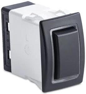 Sierra RK40610B Rocker Switch w/Halo LED Light, ON - OFF, SPST, Blue