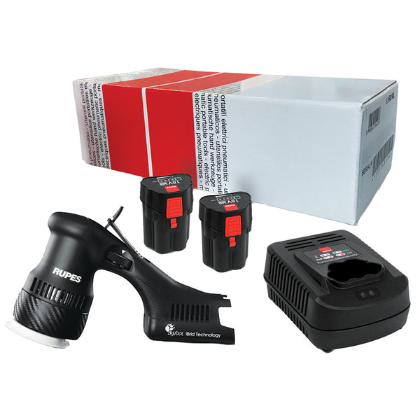 RUPES Bigfoot HLR75 Mini iBrid Polisher 1-Charger 2-Battery Pack [HLR75/STB]