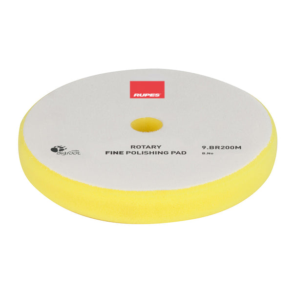 RUPES Rotary Fine Polishing Foam Pad 175/180mm - Yellow [9.BR200M]