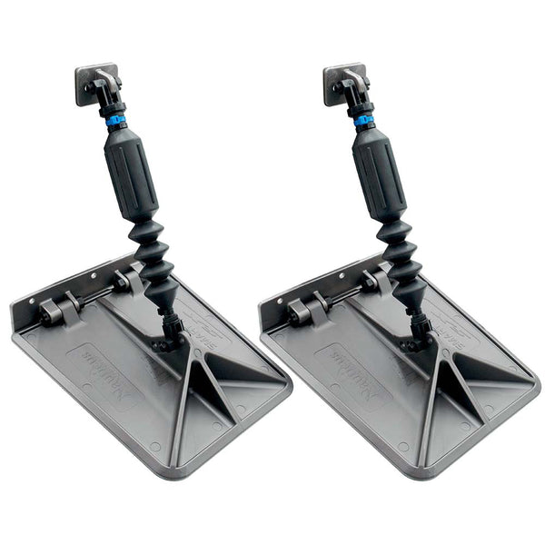 Lectrotab SX 9.5 x 10 Smart Tabs 13-15' Boats w/30lb Actuators - 30-40HP - Gunmetal Grey [SXG9510-30]