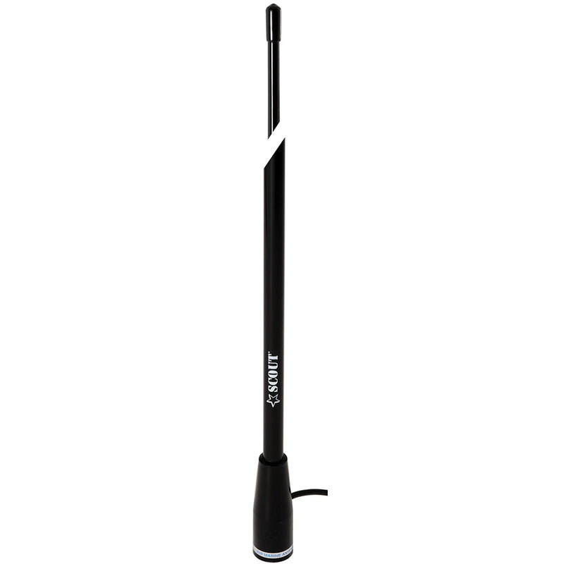 Scout 5' Black VHF Antenna 3dB Nylon Ferrule w/5M RG-58 Coax KS-22 [PF AN NVHF00004T]