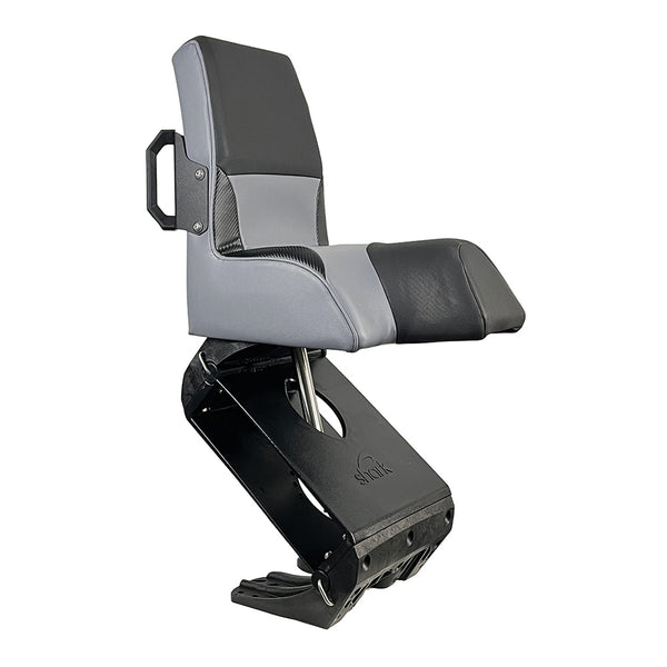 Shark EPIC Seat w/Flex Suspension - Grey Vinyl - Regular Handle [FEAX1000G]