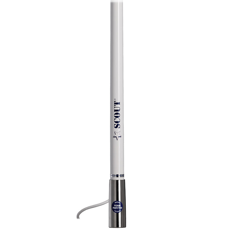 Scout 4' White AM/FM Antenna Fiberglass [PF AN NAMFM011T]