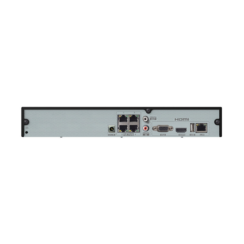 Speco 4-Channel 4K H.265 NVR w/POE  1 SATA - NDAA - 2TB [N4NRM2TB]