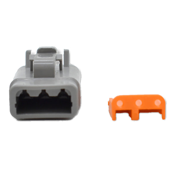 Bluewater 3 Position DTM Female Connector w/Wedge Lock [DTM06-3S]
