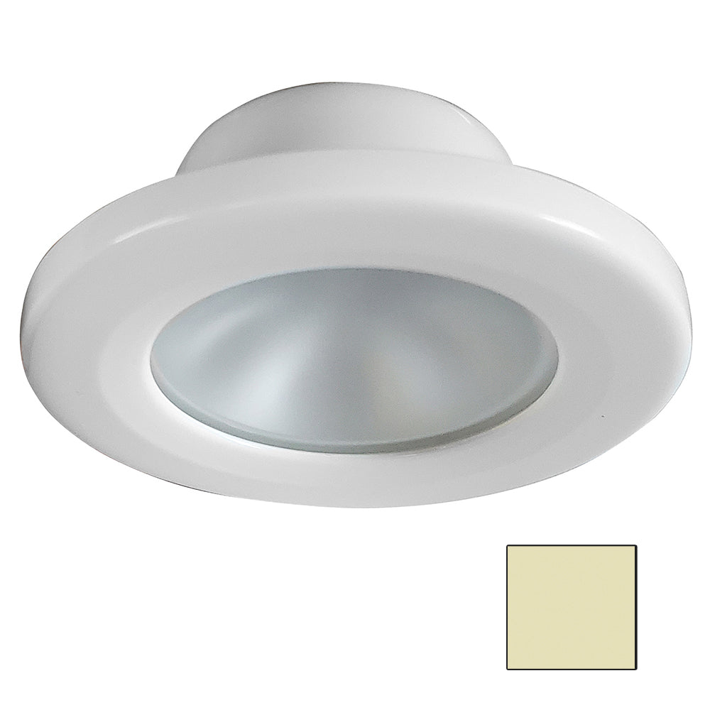 i2Systems Apeiron Screw Mount Light - Round - Warm White/White Finish [APL-2W-30K-PW1]